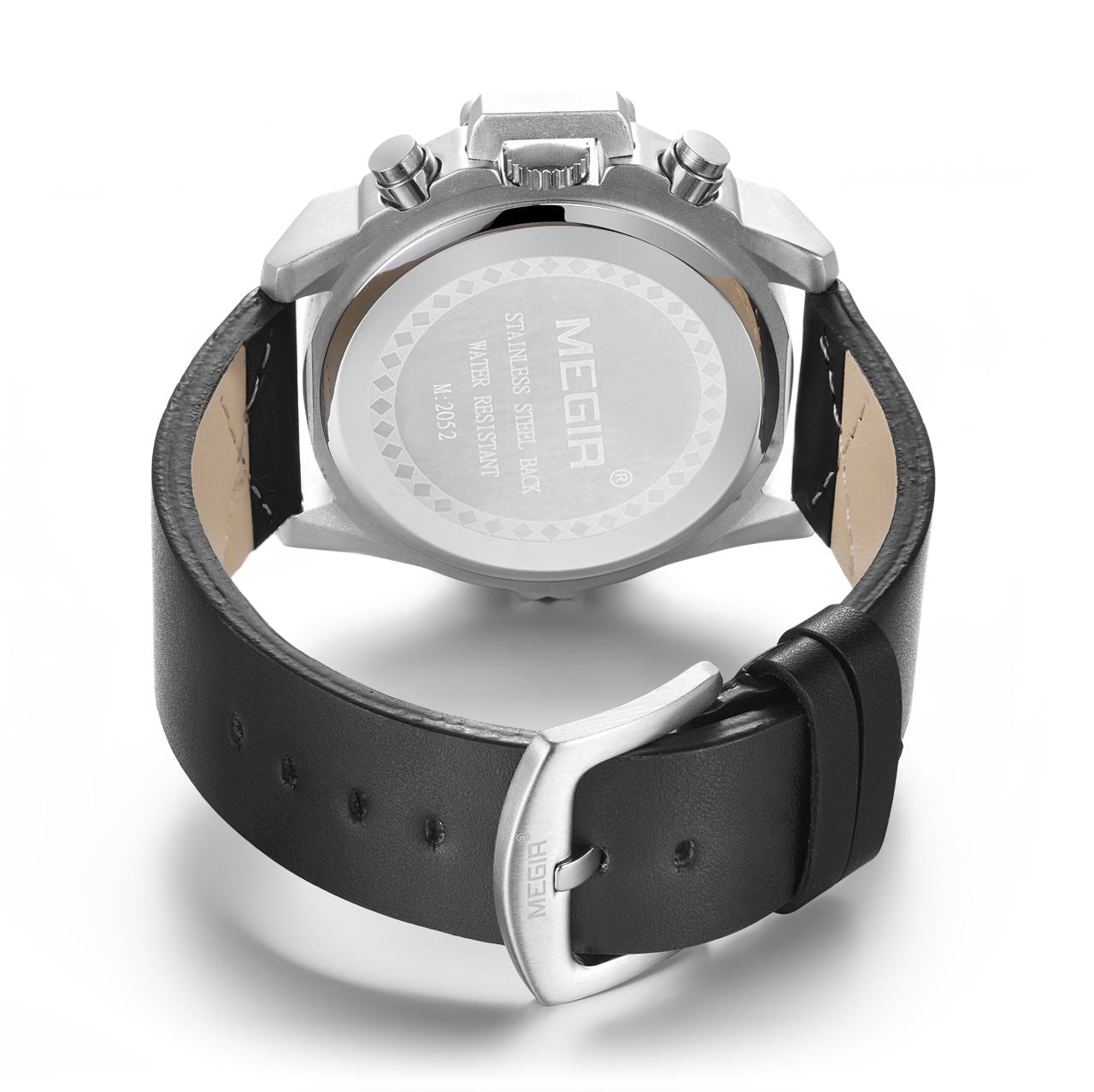 MEGIR Fashion Mens Watch Top Brand Luxury Sports Watches Waterproof Quartz Clock Leather Military Wrist Watch Relogio Masculino