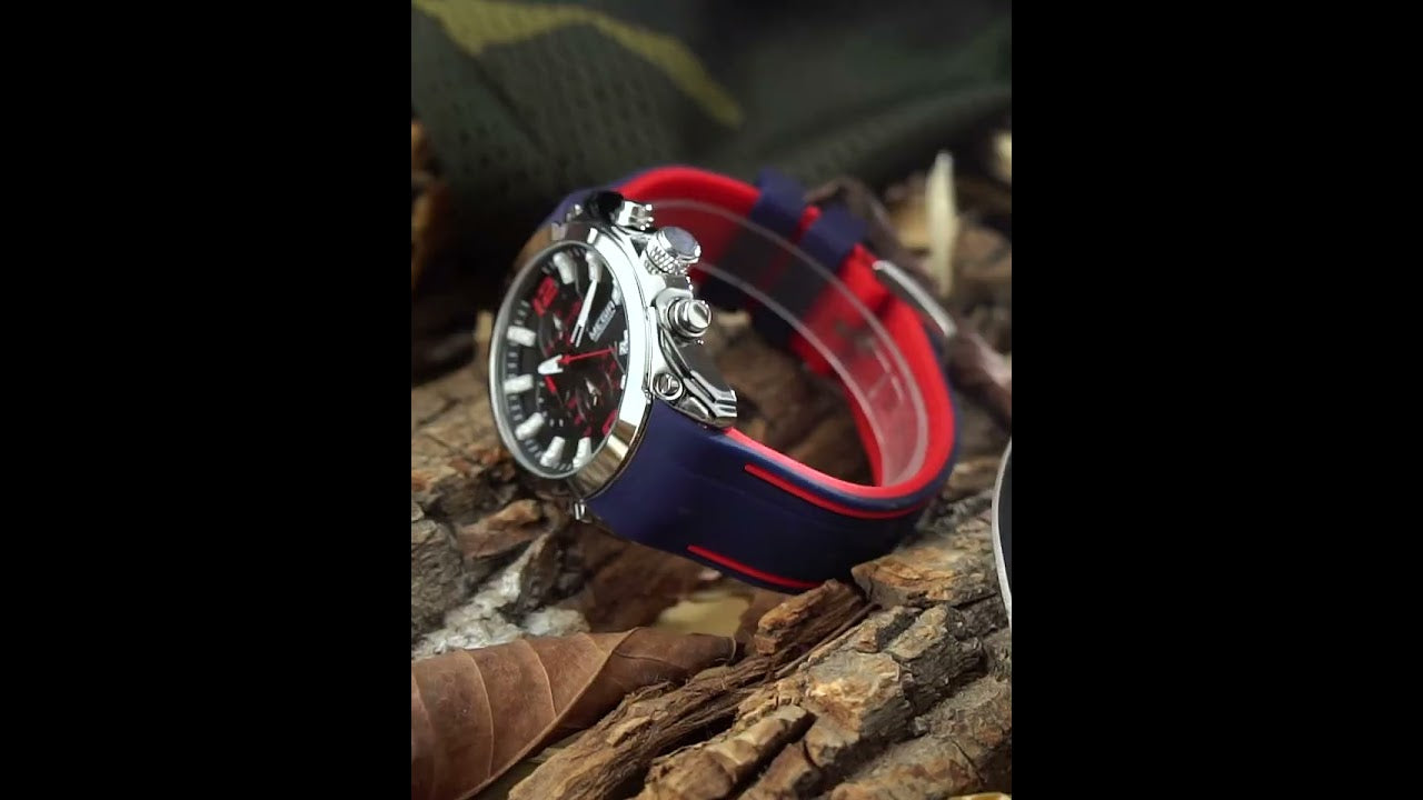 MEGIR Sport Watch Silicone Strap Chronograph Men Quartz Military Watch Waterproof Wrist Watches Relogio Masculino Man Clock
