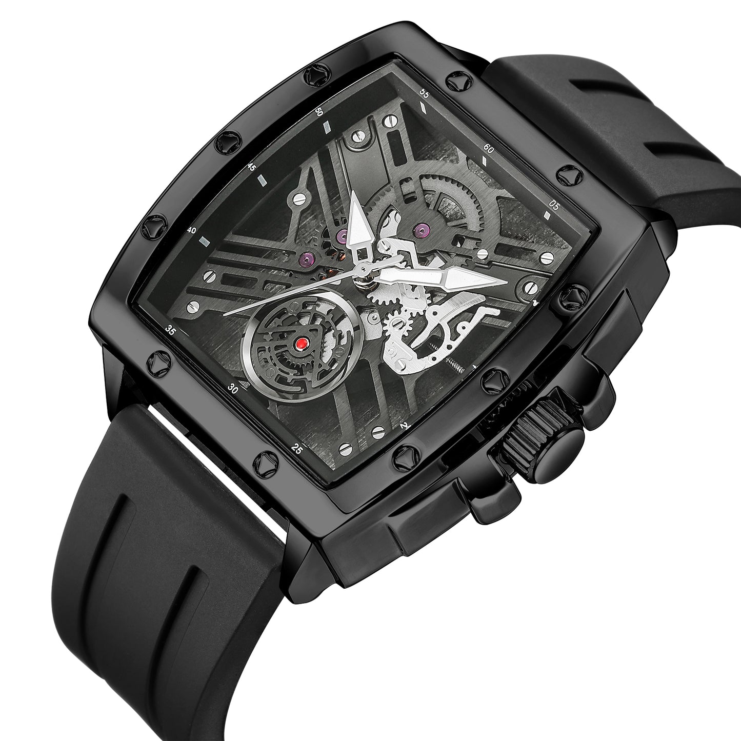 RUIMAS Luxury Fashion Men Sports Quartz Wrist Watches Waterproof Luminous Large Dial Casual Wristwatch Silicone Montre Homme-9