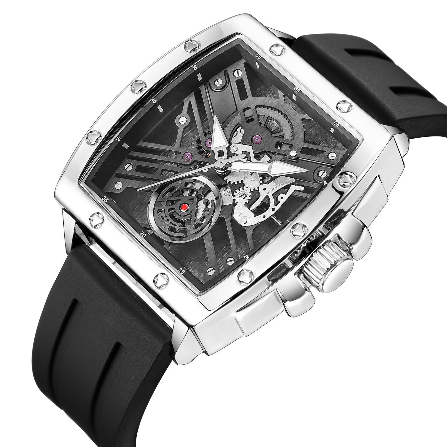 RUIMAS Luxury Fashion Men Sports Quartz Wrist Watches Waterproof Luminous Large Dial Casual Wristwatch Silicone Montre Homme-8