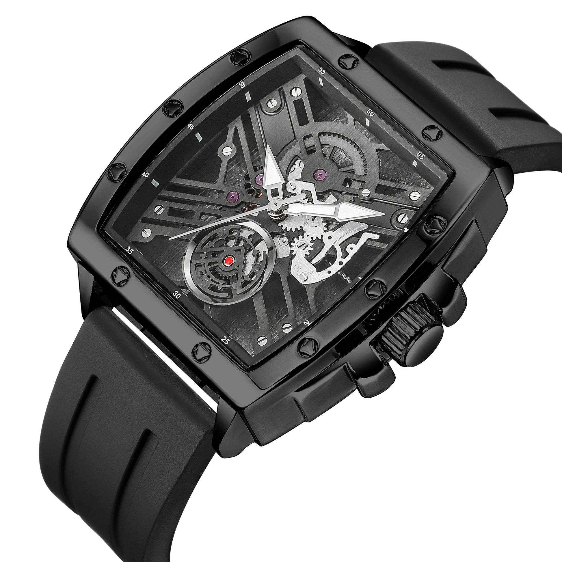 RUIMAS Luxury Fashion Men Sports Quartz Wrist Watches Waterproof Luminous Large Dial Casual Wristwatch Silicone Montre Homme-9