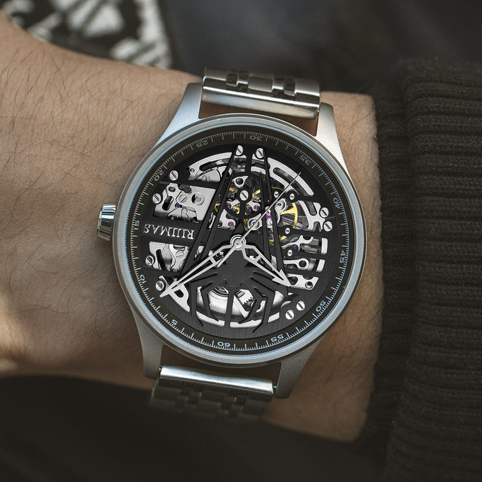 RUIMAS Watches for Men Top Brand Luxury Mechanical Chronograph Clock Stainless Steel Casual Wrist Watch Man Business Watch 6787