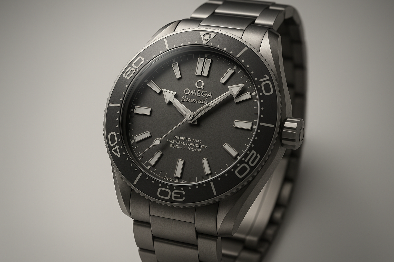 An aesthetic image of an Omega watch with a modern design.